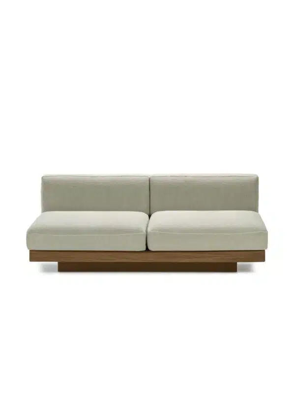 Bench 2 places sand cognac indoor Rudolph – Image 4