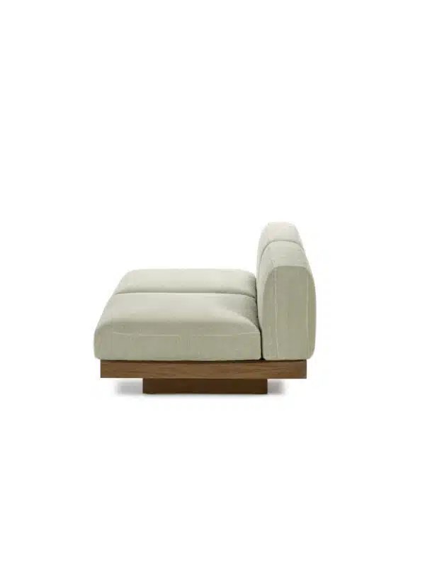 Bench 2 places sand cognac indoor Rudolph – Image 3